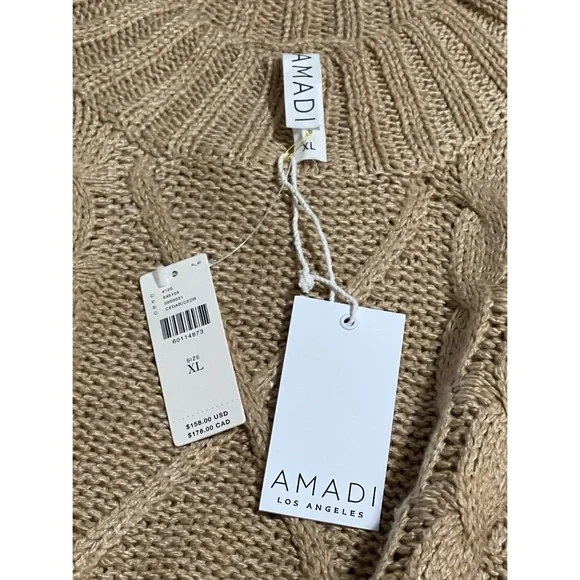 Anthropologie Amadi Leah Cable-Knit Sweater Dress NWT SZ XL - Picture 12 of 16